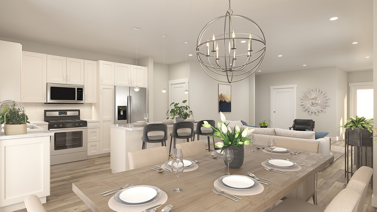 Cannon Trail 3d Rendering - Kitchen